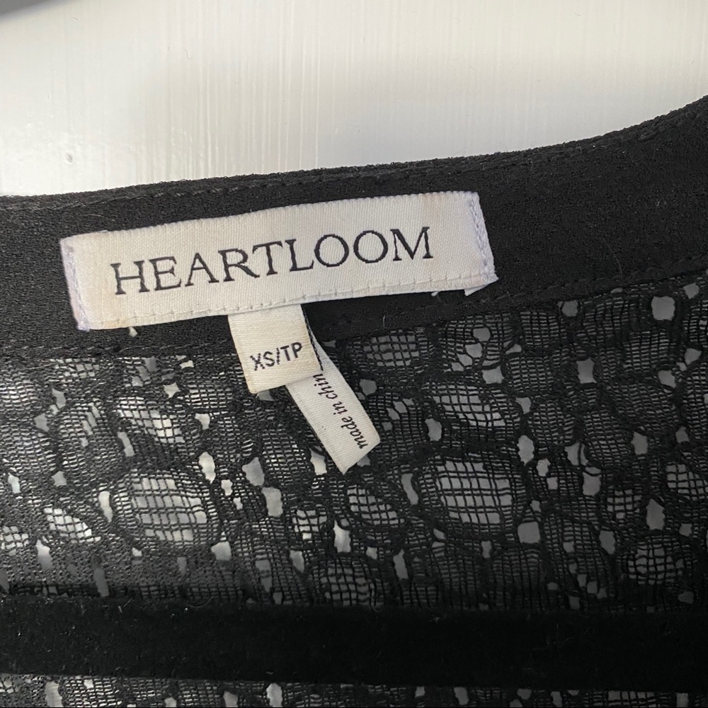 Heartloom crochet black long sleeve dress - Picture 2 of 4
